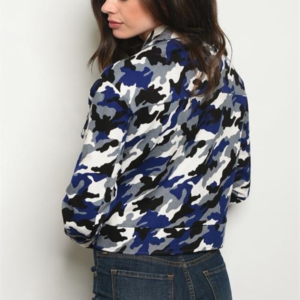 Blue Camo Jacket - Picture 2 of 3